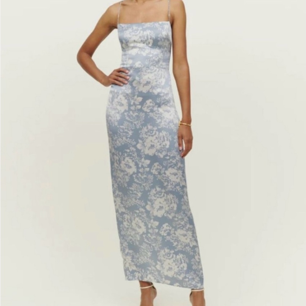 Reformation Frankie Silk Dress | Porcelain 🕸Silk🕸 🎉SALE🎀 NEW